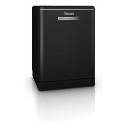 Swan SDW7040BN Retro Full Size Under Counter Dishwasher in Black